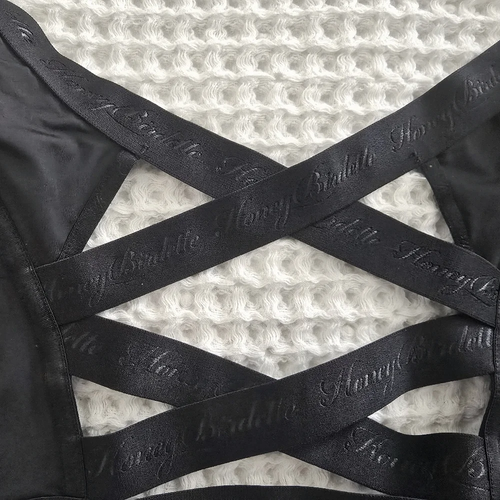 Honey🍯 Burdette NIB Essentials HTF Black 🖤 Corset, Size L - Picture 7 of 10